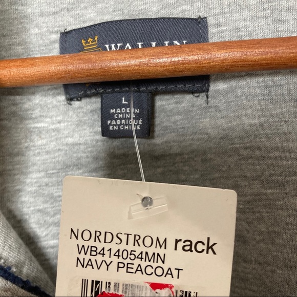 Wallin & Bros Nordstrom Navy Fleece 1/4 Zip Up - Picture 5 of 8